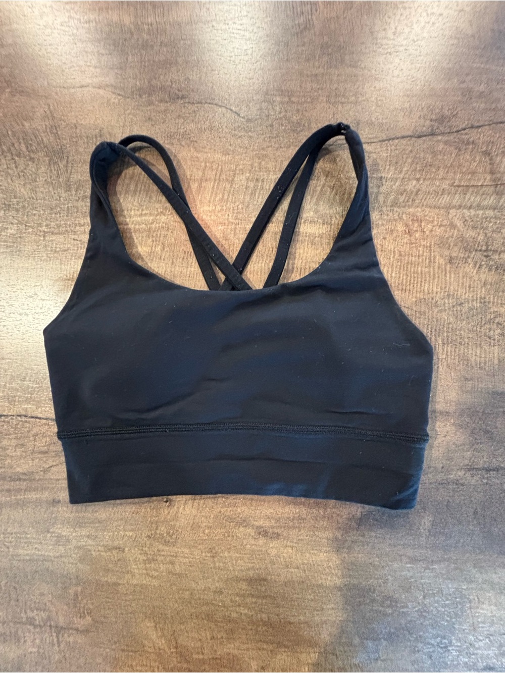 lululemon athletica Black Cross-Back Sports Bra